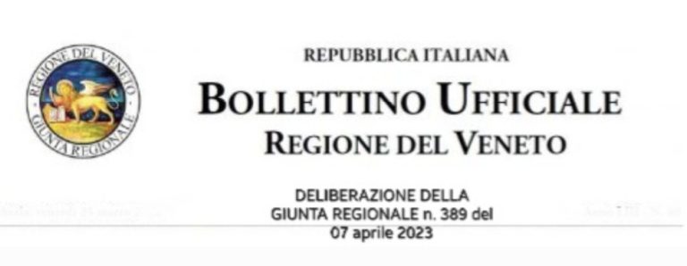 DELIBERAZIONE DELLA GIUNTA REGIONALE N. 389 Del 07 Aprile 2023 | Ongaro ...